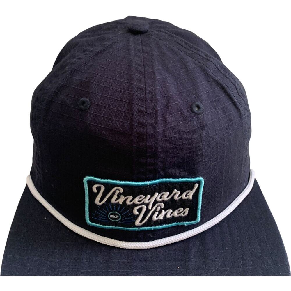 Vineyard Vines Script Patch Logo Ripstop Snapback… - image 9
